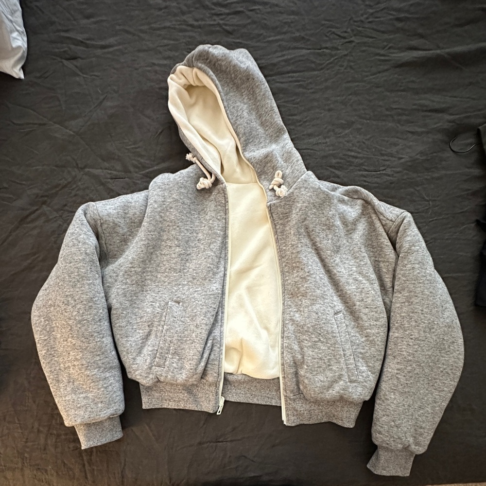 Madewell MWL Reversible Puffer Hoodie Jacket